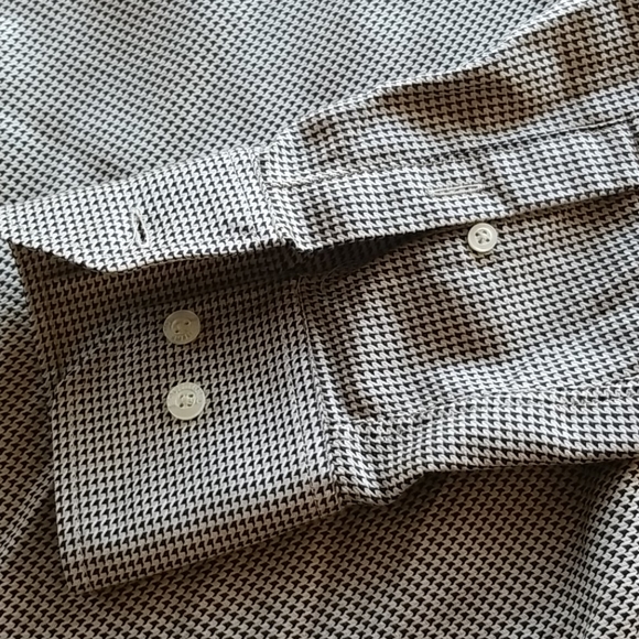 🐳Equilibrio Long Sleeve Button Down Beige Shirt - Picture 5 of 9